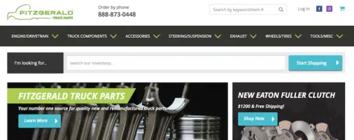 Fitzgerald Truck Parts Magento website